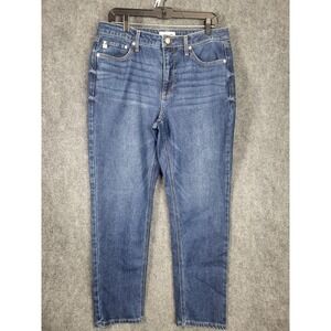 Seven7 Women Dark Wash Straight Leg‎ Jeans Size 10 Comfort Fit Denim Casual Chic